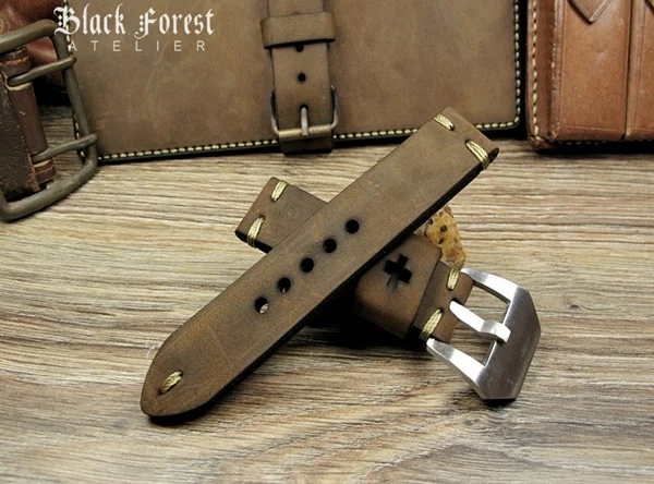 BF15 Vintage Traditional Style Strap size 22mm/24mm/26mm/28mm – image 3